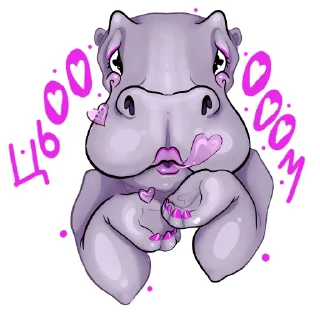 Sticker from Darling Hippo (@stickerssave)