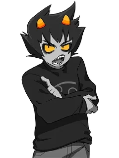 Sticker from Каркат | Хоумстак| @HomestuckStikers ➡️ @Ctikerubot