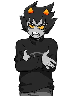 Sticker from Каркат | Хоумстак| @HomestuckStikers ➡️ @Ctikerubot