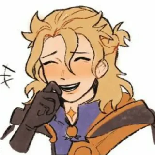 💫 emoji 彡ᴀʟʙᴇᴅᴏ･Evico & @genshin_stiker Telegram sticker 24 of 33