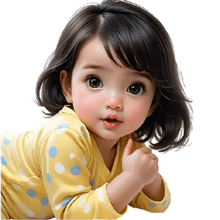 🤭 emoji Милая девочка @Nyasticks Telegram sticker 2 of 33