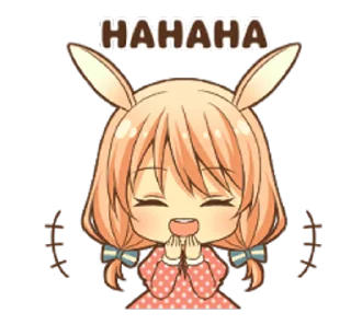 Sticker from Девочка зайка @nyasticks