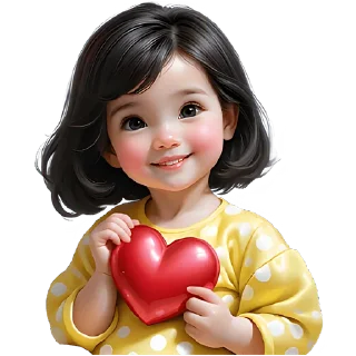 🫶 emoji Милая девочка @Nyasticks Telegram sticker 4 of 33