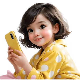 🤳 emoji Милая девочка @Nyasticks Telegram sticker 20 of 33