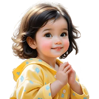 😇 emoji Милая девочка @Nyasticks Telegram sticker 7 of 33