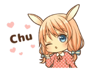 Sticker from Девочка зайка @nyasticks