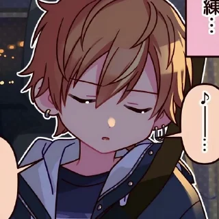 😴 emoji Акито Шинономе и Тойя Аояги Telegram sticker 9 of 120