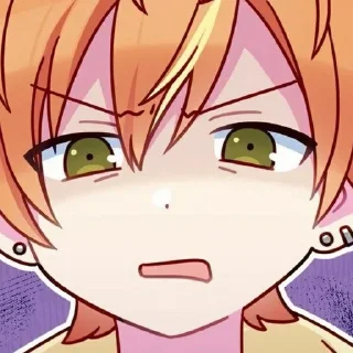 😰 emoji Акито Шинономе и Тойя Аояги Telegram sticker 8 of 120