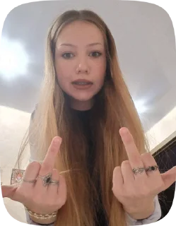 🖕 emoji Video Favorite stickers Telegram sticker 19 of 28