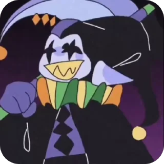 Sticker from Jevil The Jester @UndertaleDeltaruneStickersArts
