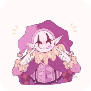 Sticker from Jevil V2 @UndertaleDeltaruneStickersArts