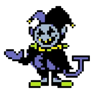 🔳 emoji Jevil✅ Telegram sticker 6 of 11