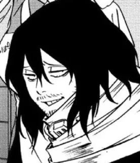 😏 emoji Aizawa BNHA Telegram sticker 10 of 120