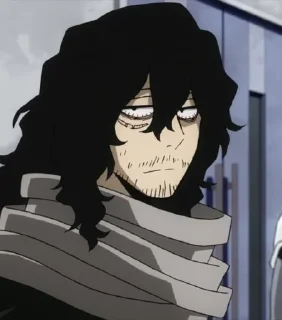 😐 emoji Aizawa BNHA Telegram sticker 8 of 120