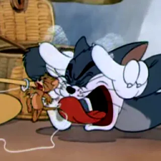 😱 emoji Tom & Jerry @memdeleevBot Telegram sticker 16 of 49