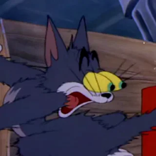 😳 emoji Tom & Jerry @memdeleevBot Telegram sticker 24 of 49