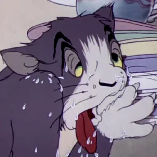 😓 emoji Tom & Jerry @memdeleevBot Telegram sticker 11 of 49
