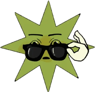 😎 emoji 🦠 Telegram sticker 7 of 10