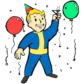 Sticker from Vault-Tec Boy       @kanadiesstikswe