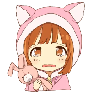 😭 emoji Милые кошко-девочки @nyasticks Telegram sticker 1 of 23