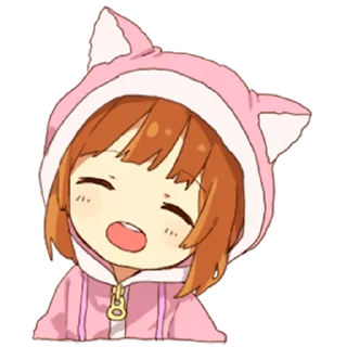 😆 emoji Милые кошко-девочки @nyasticks Telegram sticker 7 of 23