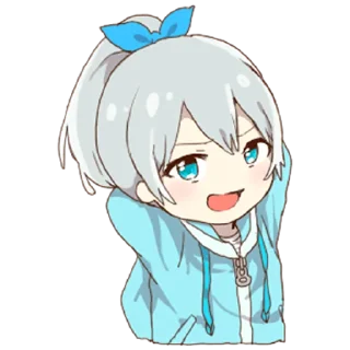 😏 emoji Милые кошко-девочки @nyasticks Telegram sticker 10 of 23