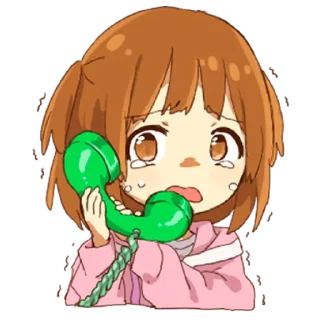 ☎️ emoji Милые кошко-девочки @nyasticks Telegram sticker 13 of 23
