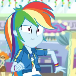 Sticker from rainbow dash