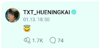 Sticker from txt weverse