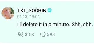Sticker from txt weverse