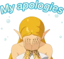 😥 emoji The Legend of Zelda: Breath of the Wild :: @line_stickers Telegram sticker 14 of 24