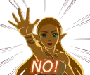 🙅‍♀️ emoji The Legend of Zelda: Breath of the Wild :: @line_stickers Telegram sticker 16 of 24