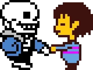 Sticker from sans