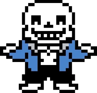 Sticker from sans