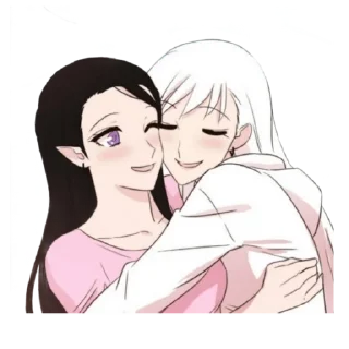 ❤️ emoji Miss angel and miss demon:@Asukalsl Telegram sticker 1 of 31