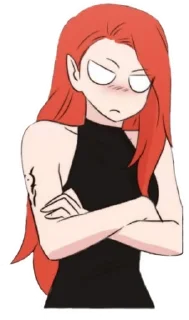 😡 emoji Miss angel and miss demon:@Asukalsl Telegram sticker 12 of 31
