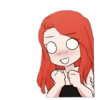😳 emoji Miss angel and miss demon:@Asukalsl Telegram sticker 13 of 31