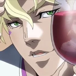 🍷 emoji Zeppeli. Telegram sticker 8 of 23