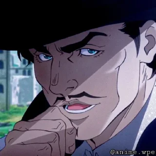 🥱 emoji Zeppeli. Telegram sticker 20 of 23