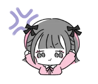 🤬 emoji @menheraisgod ♡地雷ちゃん♡ Telegram sticker 18 of 24