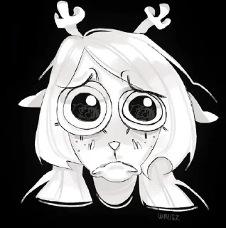 🙁 emoji Noelle Holiday Telegram sticker 23 of 27