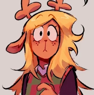 🤔 emoji Noelle Holiday Telegram sticker 6 of 27