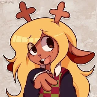 😗 emoji Noelle Holiday Telegram sticker 12 of 27