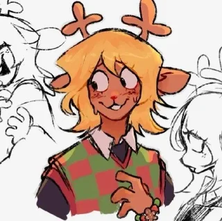 😗 emoji Noelle Holiday Telegram sticker 2 of 27