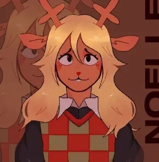 😦 emoji Noelle Holiday Telegram sticker 7 of 27
