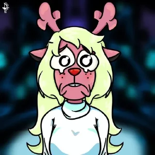 🥲 emoji Noelle Holiday Telegram sticker 20 of 27
