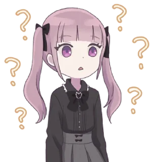 ❔ emoji *.° @menheraisgod °.* madomiさんのスタンプ ♡ Telegram sticker 9 of 32