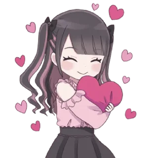 🥰 emoji *.° @menheraisgod °.* madomiさんのスタンプ ♡ Telegram sticker 8 of 32