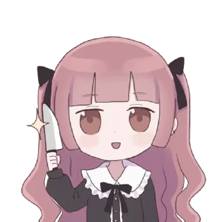 🔪 emoji *.° @menheraisgod °.* madomiさんのスタンプ ♡ Telegram sticker 24 of 32