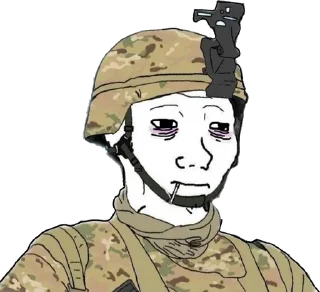 🚬 emoji Military&politics wojaks Telegram sticker 17 of 120